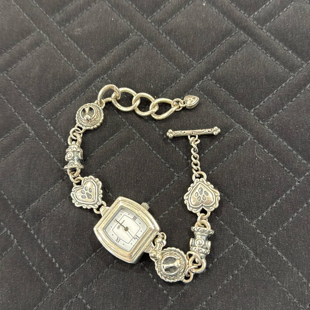 Brighton dog theme bracelet watch adjusts to 8”